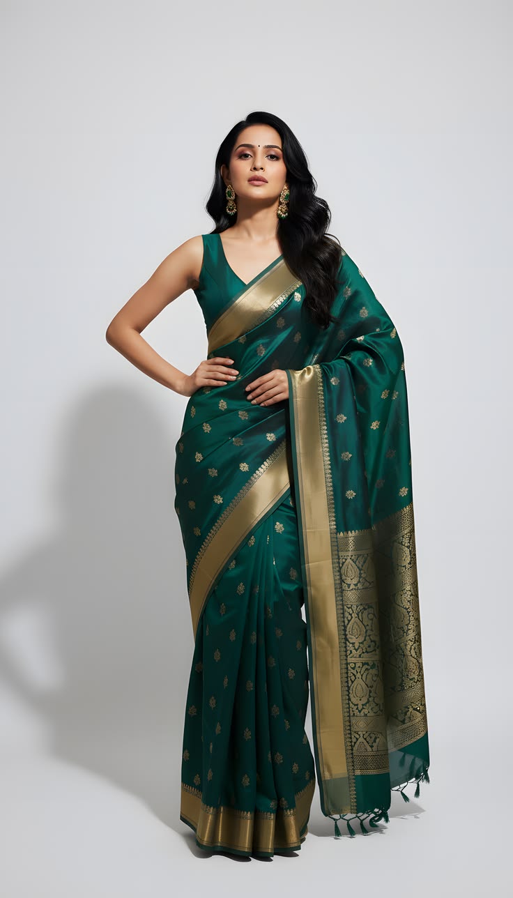 Classic Green Saree